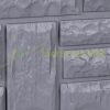 Garden decor fence 22x26 cm plastic stone-effect fence panel gray flower bed border cut-off bed border