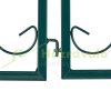 Metal garden decor fence 46x57 cm green fence panel decorative flower bed border cut-off bed border