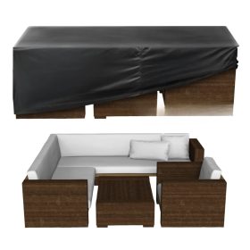   Kerti bútor takaró ponyva 279x213x71 cm vízálló 420D Oxford anyag védőhuzat teraszbútorokhoz