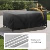 Kerti bútor takaró ponyva 249x198x81 cm vízálló 420D Oxford védőhuzat teraszbútorokhoz