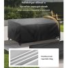 Kerti bútor takaró szett fekete 4 részes, vízálló, 420D Oxford védőhuzat teraszbútorokhoz