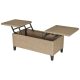 Garden rattan coffee table outdoor coffee table extendable 103x50x45.5 cm