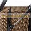 Garden rattan coffee table outdoor coffee table extendable 103x50x45.5 cm