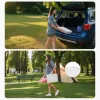 Összecsukható kempingasztal 60x40 cm állítható magassággal hordozható piknik és grill asztal ezüst színben