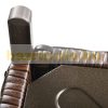 Garden table with parasol holder polyrattan garden furniture dark brown 55.5x55.5x46 cm