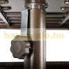 Garden table with parasol holder polyrattan garden furniture dark brown 55.5x55.5x46 cm
