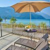 Folding garden table with parasol holder side table balcony table bistro table black