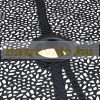 Folding garden table with parasol holder side table balcony table bistro table black