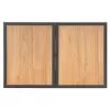 Kerti étkezőasztal 1505x960x725 mm vízálló, 35 mm napernyő nyílással, 68 kg teherbírás 4-6 személyes kerti asztal