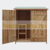 Firewood storage small house garden storage for firewood 138 x 65.5 x 160 cm