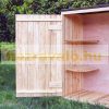 Garden shed with two doors, small wooden house for storing tools 136 x 127 x 58 cm