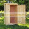 Garden shed, small wooden house for storing tools 92x57x154 cm