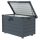 Kerti tároló láda 295L 100x62x65 cm kerekes kerti párnatartó box sötétszürke