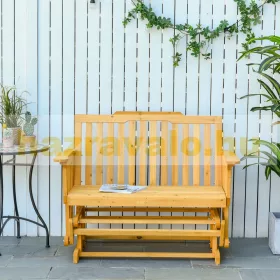   Kerti pad kültéri bútor fa ülőke 124x76x95 cm hintaszék