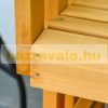 Garden bench outdoor furniture wooden seat 124x76x95 cm rocking chair