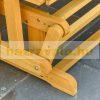 Garden bench outdoor furniture wooden seat 124x76x95 cm rocking chair