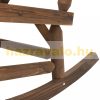 Garden bench outdoor furniture wooden seat 112x67x93 cm swing bench dark brown