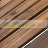 Garden bench outdoor furniture wooden seat 112x67x93 cm swing bench dark brown