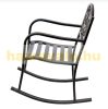 Garden rocking chair antique metal outdoor chair in bronze color