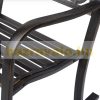 Garden rocking chair antique metal outdoor chair in bronze color