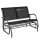 2 személyes fekete kerti hintapad 200 kg teherbírás 120x70x85 cm fekete kerti bútor