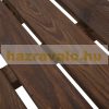 Garden bench wooden garden seating furniture rustic bench solid wood brown 105x50x53 cm