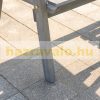 Garden bench with table wooden garden furniture with parasol holder 152x70x83 cm pine wood gray