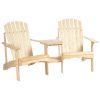 Garden bench with table wooden garden furniture with parasol holder 178x87x92 cm pine wood coffee brown 