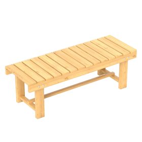   2 személyes fa kerti pad 250 kg teherbírású 110x38x35 cm natúr fa