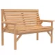Kerti pad 2 személyes fa kerti pad karfával, időjárásálló kültéri kerti bútor 