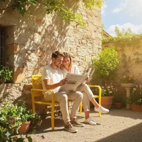   Kerti pad 2 személyes fém kerti pad háttámlával, időjárásálló, sárga 240 kg teherbírás 