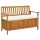 Garden bench with storage Acacia wood garden bench with storage box and upholstered seat cushion