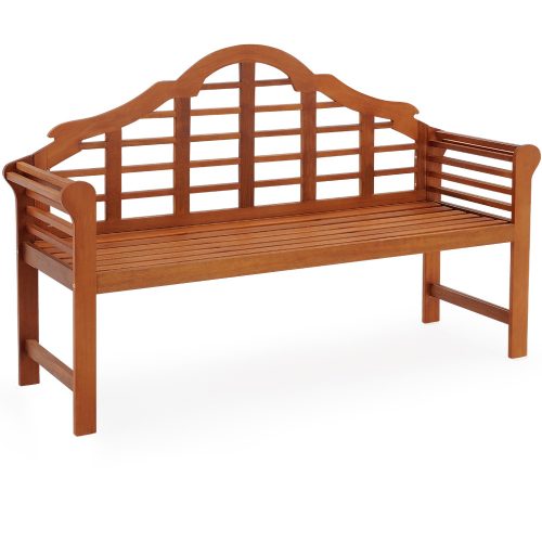 Garden bench 135x52x100 cm eucalyptus wood garden furniture 