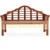 Garden bench 135x52x100 cm eucalyptus wood garden furniture 
