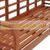 Garden bench 135x52x100 cm eucalyptus wood garden furniture 