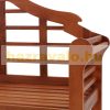 Garden bench 135x52x100 cm eucalyptus wood garden furniture 