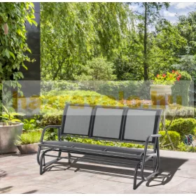   Kerti pad hintapad 3 személy számára alkalmas fém ülőbútor 151x75x85 cm