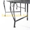 Garden bench metal garden seating furniture circular shape 160x90 cm 