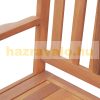 Garden bench wooden bench with storage outdoor furniture 120x60x87 cm brown color
