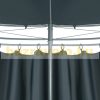 Round garden tent metal frame pre-assembled garden anthracite gray pavilion 350 cm diameter