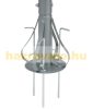 Round garden tent metal frame pre-assembled garden anthracite gray pavilion 350 cm diameter