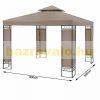 Kerti pavilon sörsátor modern stílusú szerelhető 3x3 méter barna színben