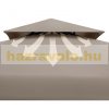 Garden pavilion beer tent in modern style, 3x3 meters in brown color