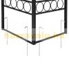 Garden pavilion beer tent in modern style, 3x3 meters in brown color