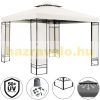 Garden pavilion beer tent in modern style, 3x3 meters in beige color