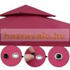 Garden pavilion beer tent in modern style, 3x3 meters in burgundy color