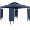 Garden pavilion beer tent in modern style, 3x3 meters in blue color