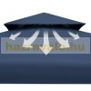 Garden pavilion beer tent in modern style, 3x3 meters in blue color