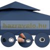 Kerti pavilon sörsátor modern stílusú szerelhető 3x3 méter kék szürke színben
