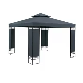   Kerti pavilon sörsátor modern stílusú szerelhető 3x3 méter antracit szürke színben